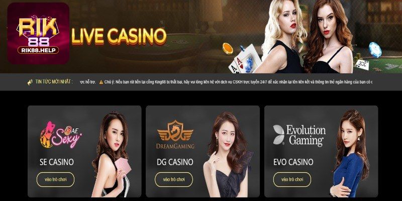 Kinh nghiệm chơi live casino Rik88 luôn thắng từ cao thủ