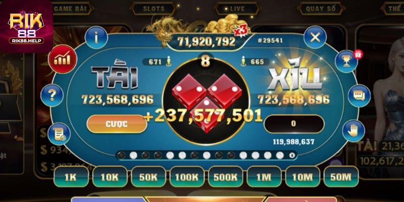 Hướng dẫn cách chơi Tài Xỉu Rik88 online nhanh chóng và tiện lợi